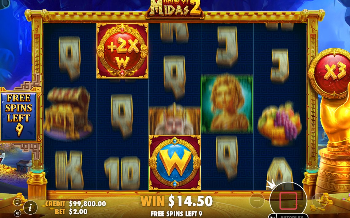 Free Spins round with the sticky Wild and multiplier
