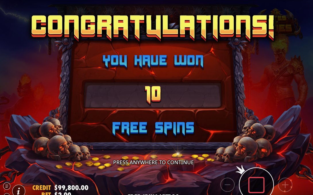 Free Spins round with WILD multipliers building across spins